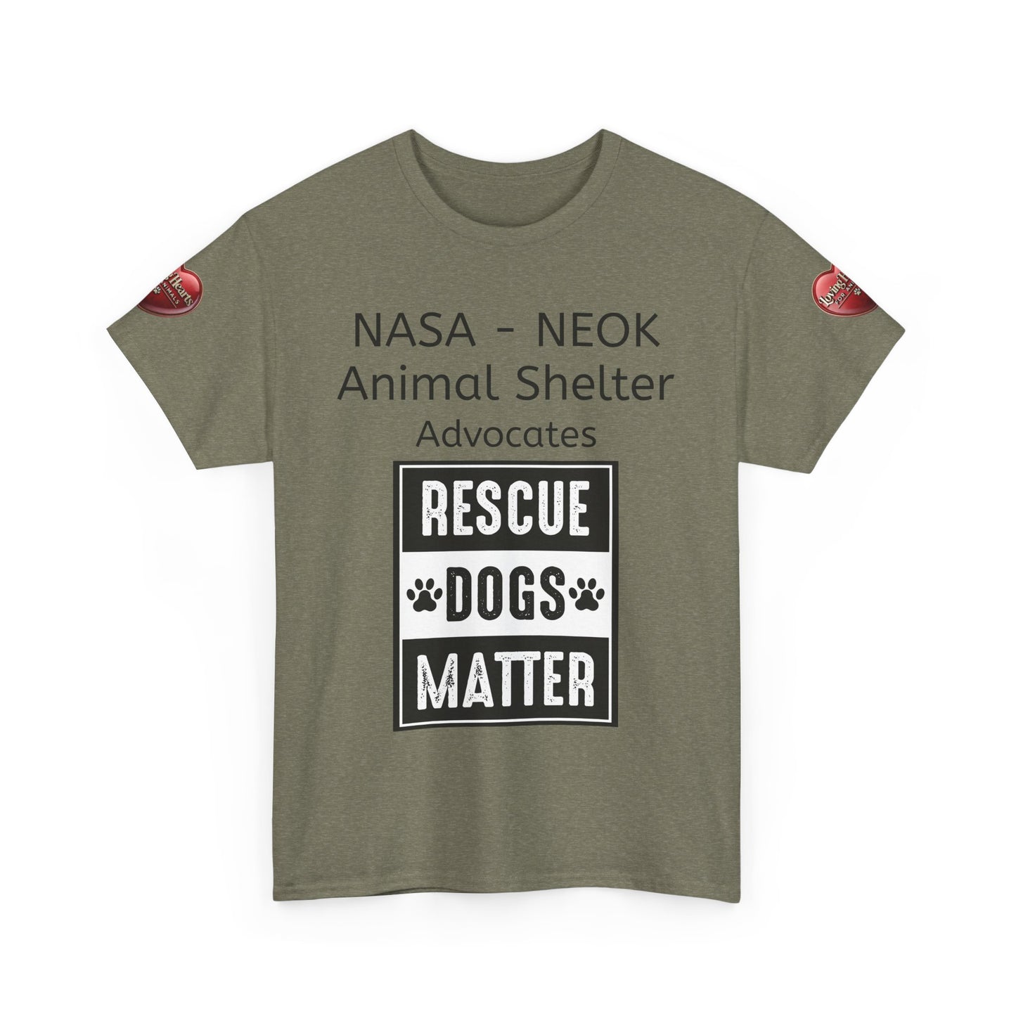 NASA - NEOK Rescue Dogs Matter Tee for Dog Lovers - Adopt Don’t Shop