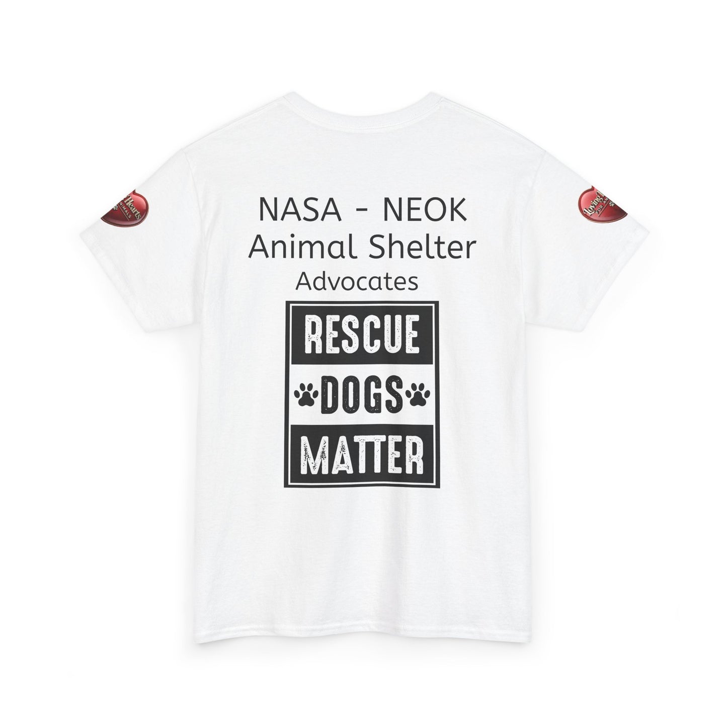 NASA - NEOK Rescue Dogs Matter Tee for Dog Lovers - Adopt Don’t Shop