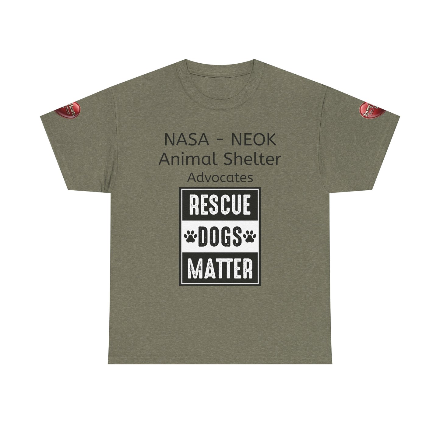NASA - NEOK Rescue Dogs Matter Tee for Dog Lovers - Adopt Don’t Shop