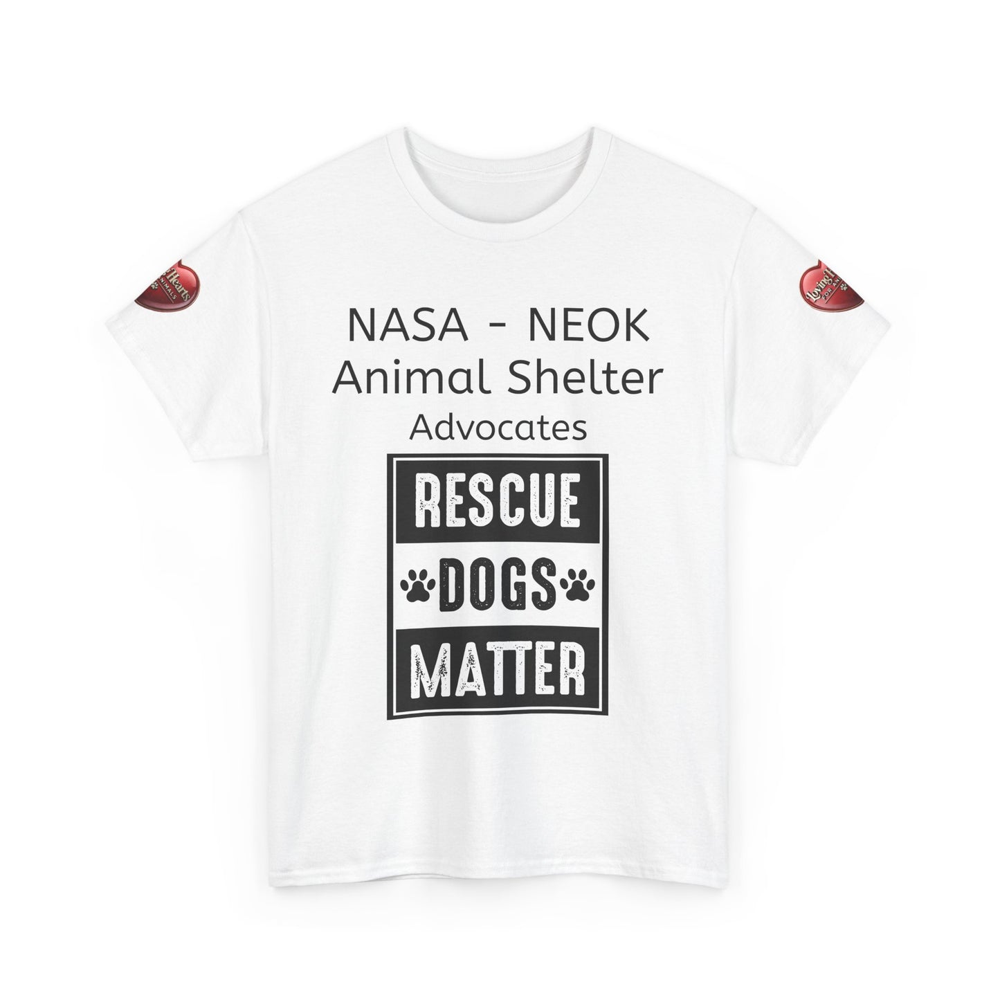 NASA - NEOK Rescue Dogs Matter Tee for Dog Lovers - Adopt Don’t Shop