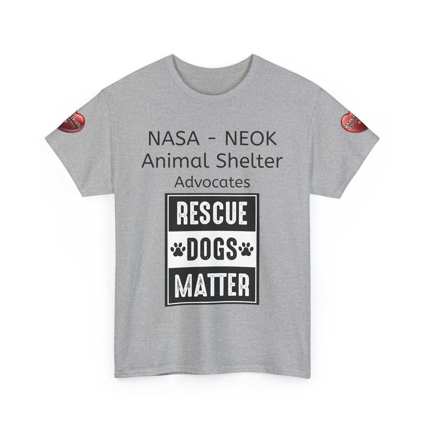 NASA - NEOK Rescue Dogs Matter Tee for Dog Lovers - Adopt Don’t Shop