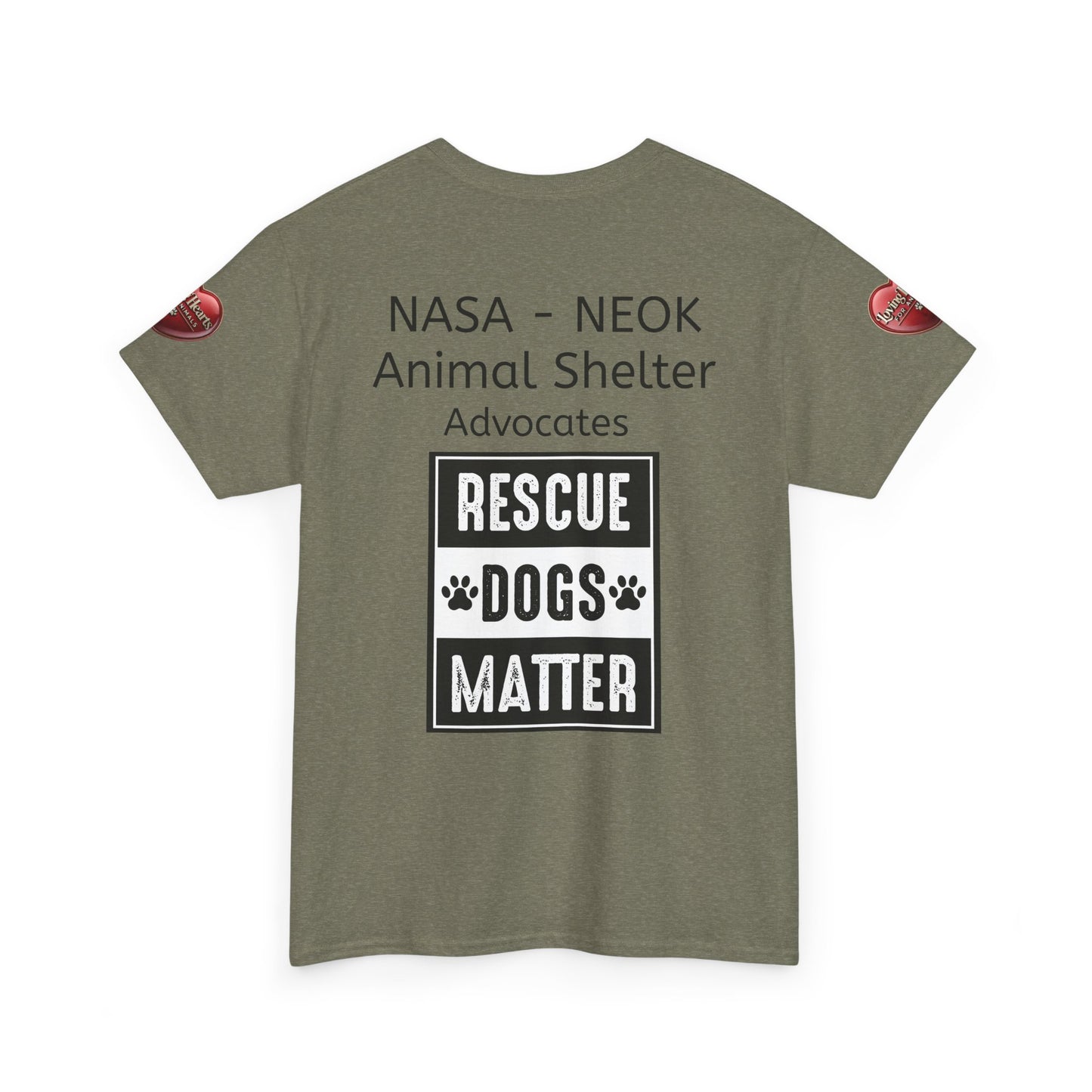 NASA - NEOK Rescue Dogs Matter Tee for Dog Lovers - Adopt Don’t Shop