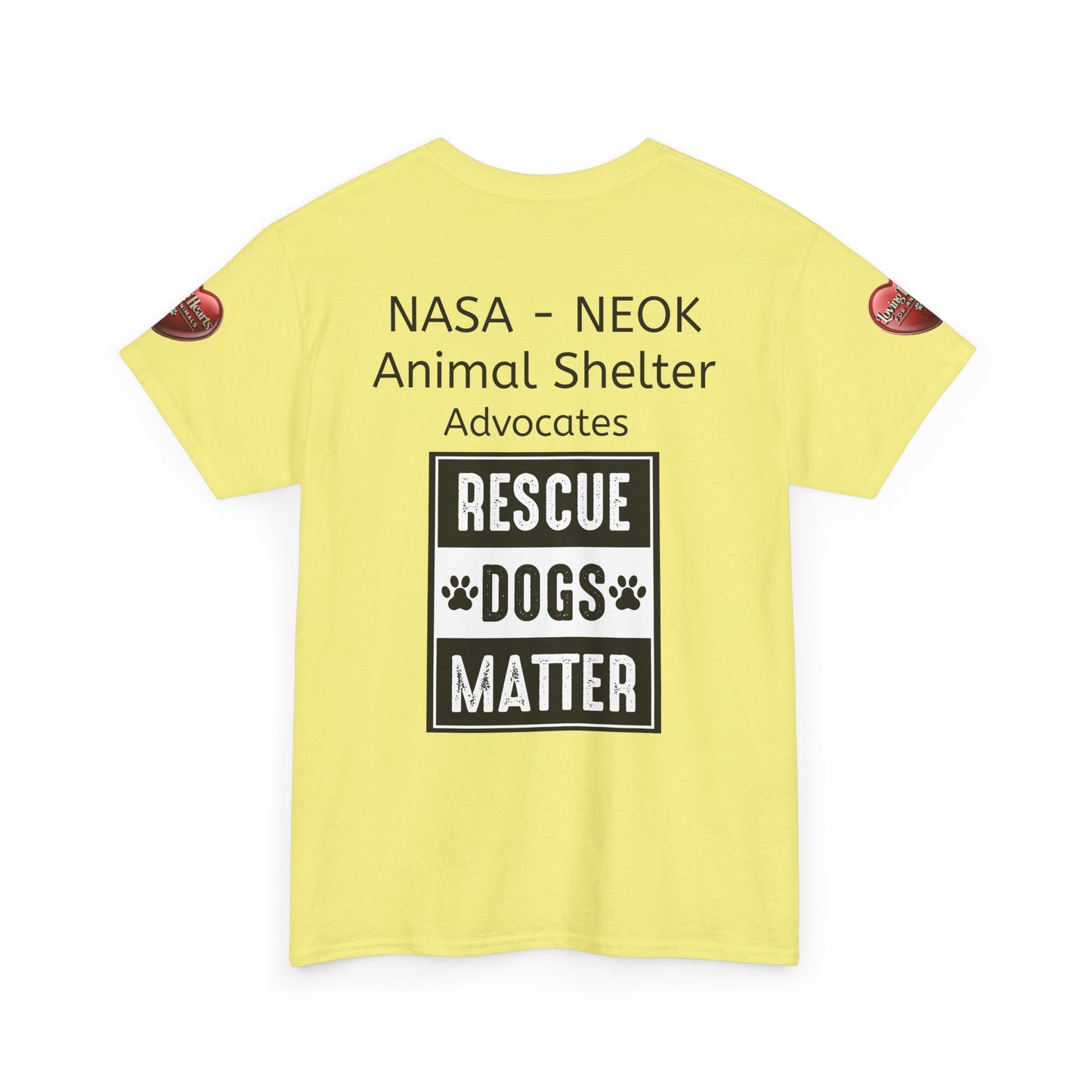 NASA - NEOK Rescue Dogs Matter Tee for Dog Lovers - Adopt Don’t Shop