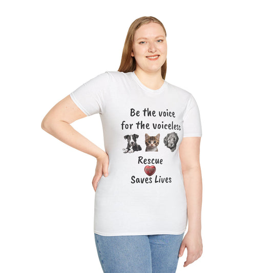 Speak Up for Animals – “Be the Voice for the Voiceless” T-shirt That Makes a Difference