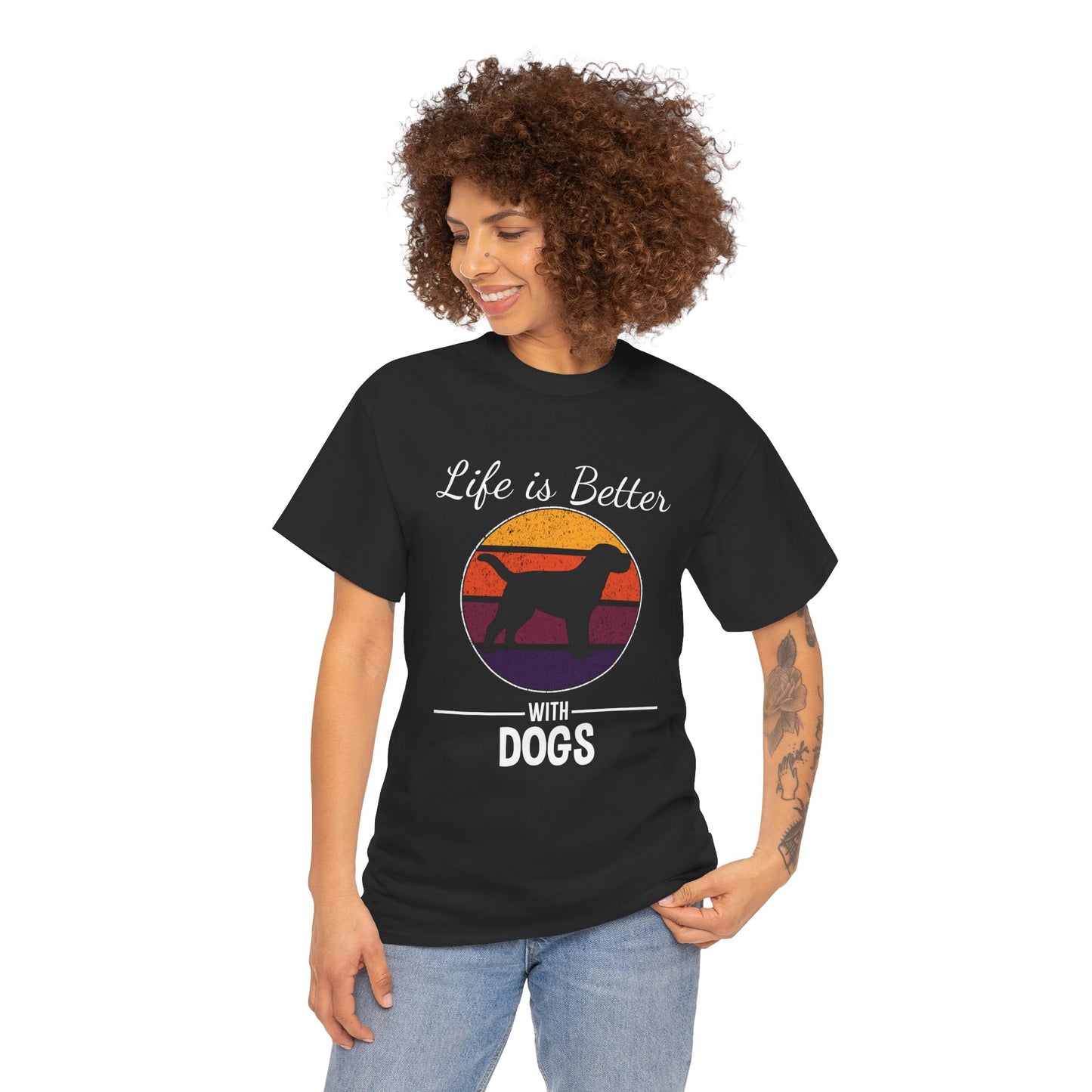 Life is Better with Dogs – Classic Dog Lover T-Shirt