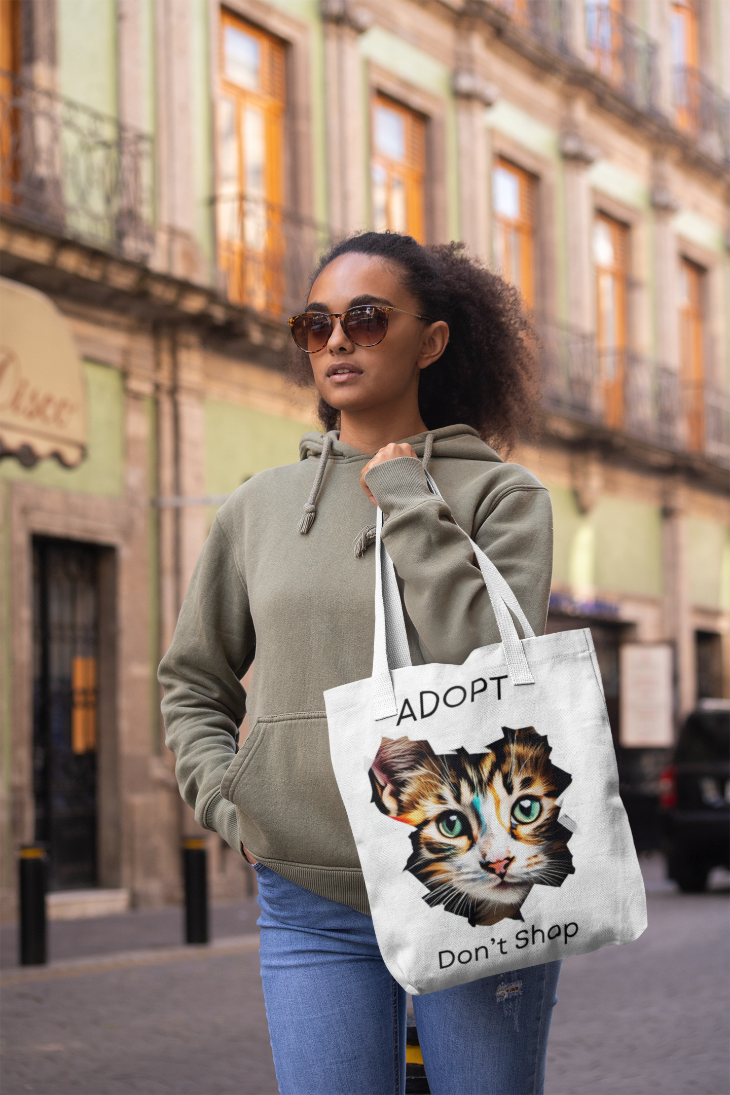 "Tote for a Cause – Adopt Don’t Shop" Tote Bag