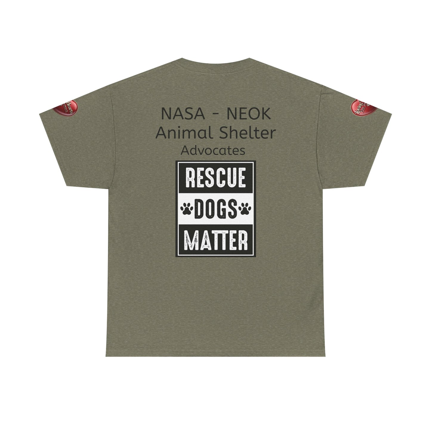 NASA - NEOK Rescue Dogs Matter Tee for Dog Lovers - Adopt Don’t Shop