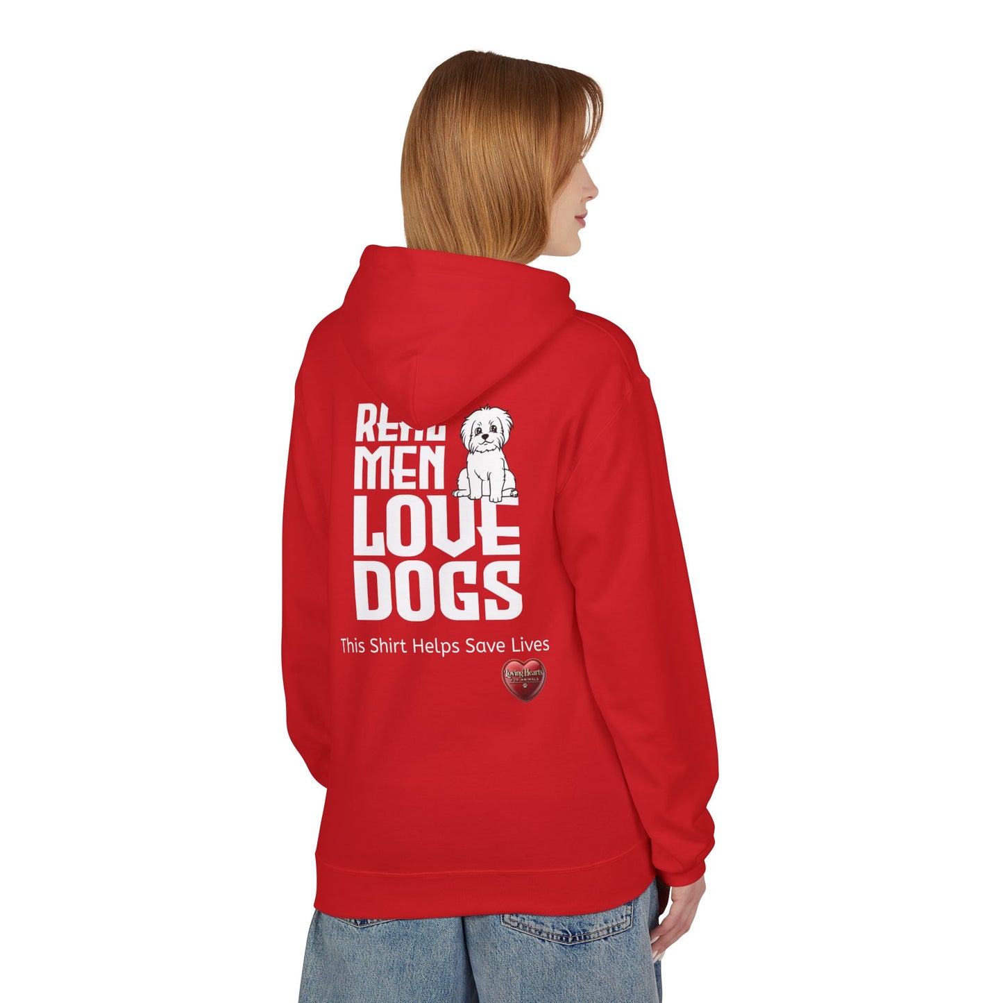 Real Men Love Dogs – Classic Dog Lover Midweight Fleece Hoodie