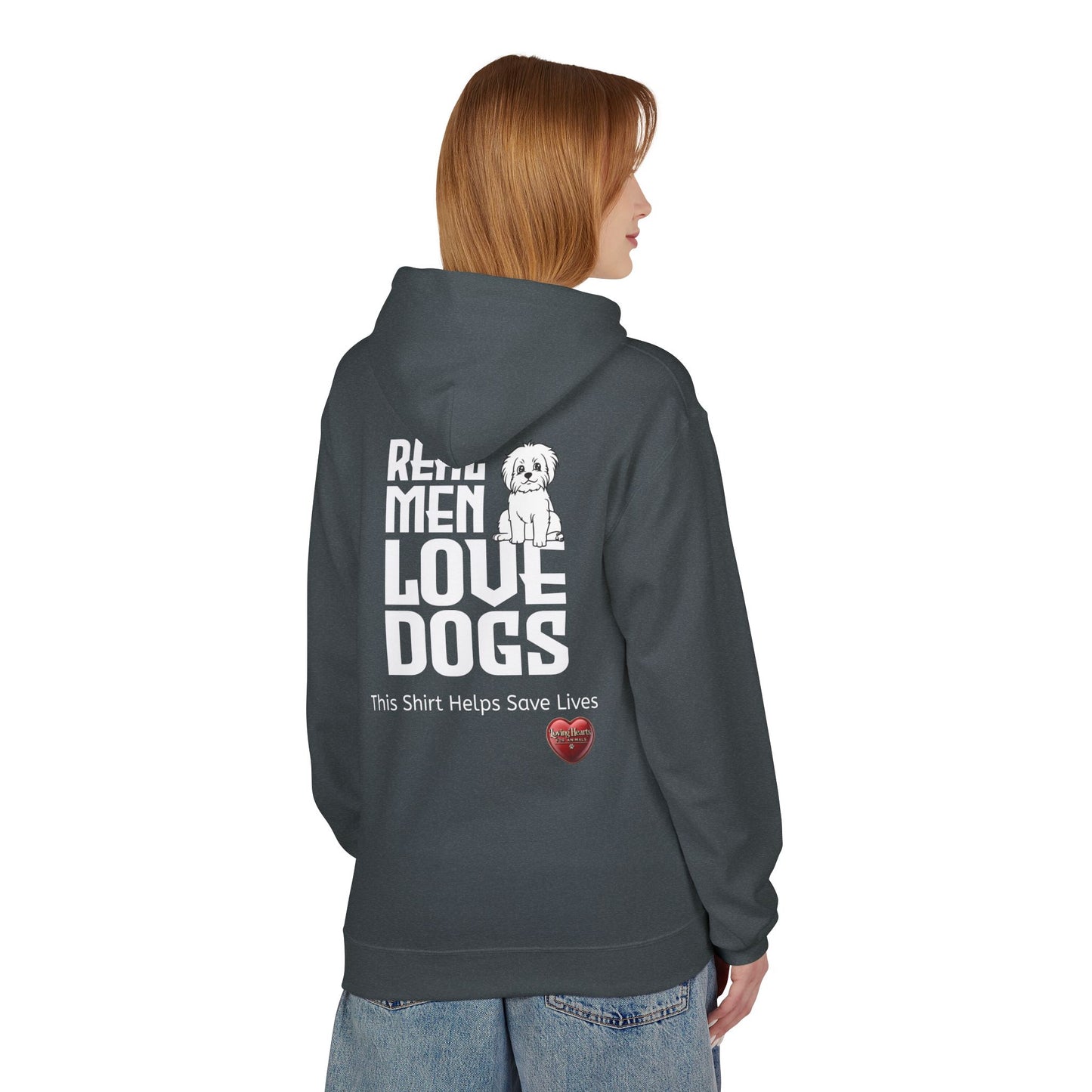 Real Men Love Dogs – Classic Dog Lover Midweight Fleece Hoodie