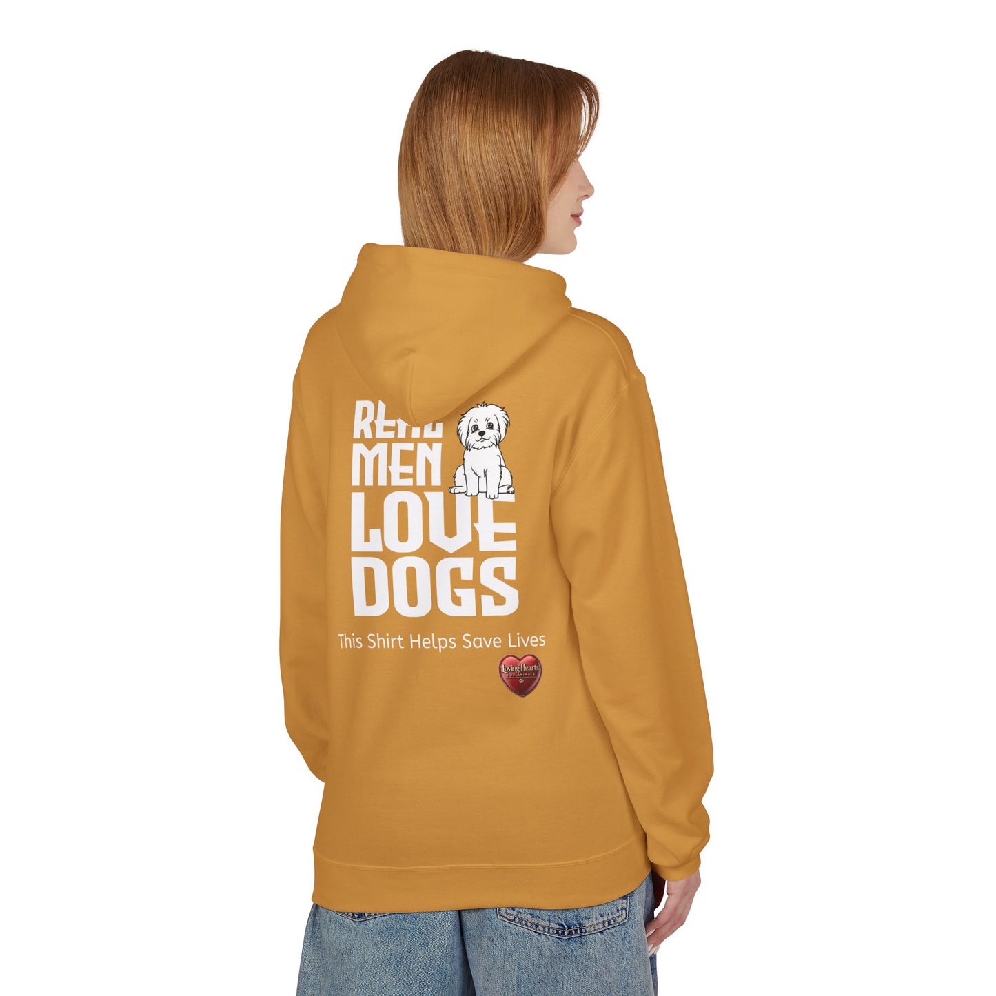 Real Men Love Dogs – Classic Dog Lover Midweight Fleece Hoodie