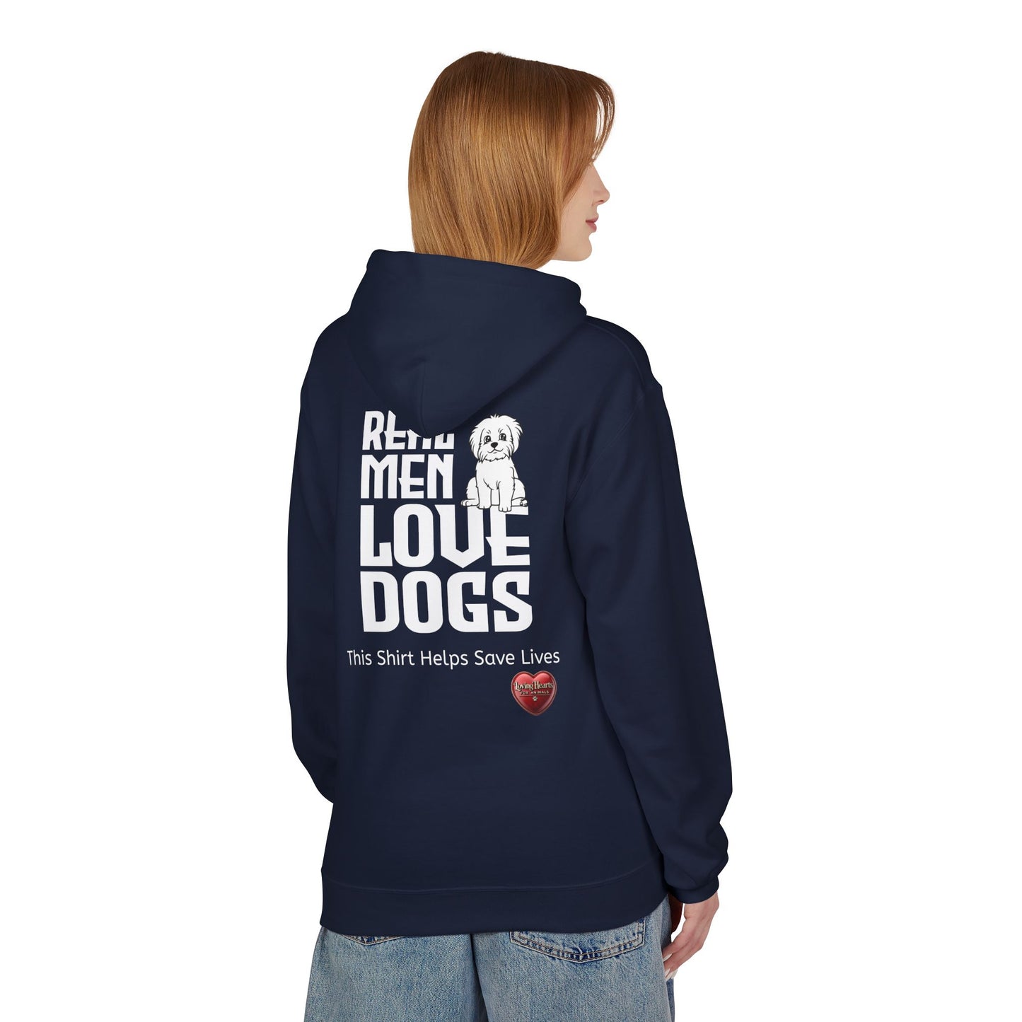 Real Men Love Dogs – Classic Dog Lover Midweight Fleece Hoodie